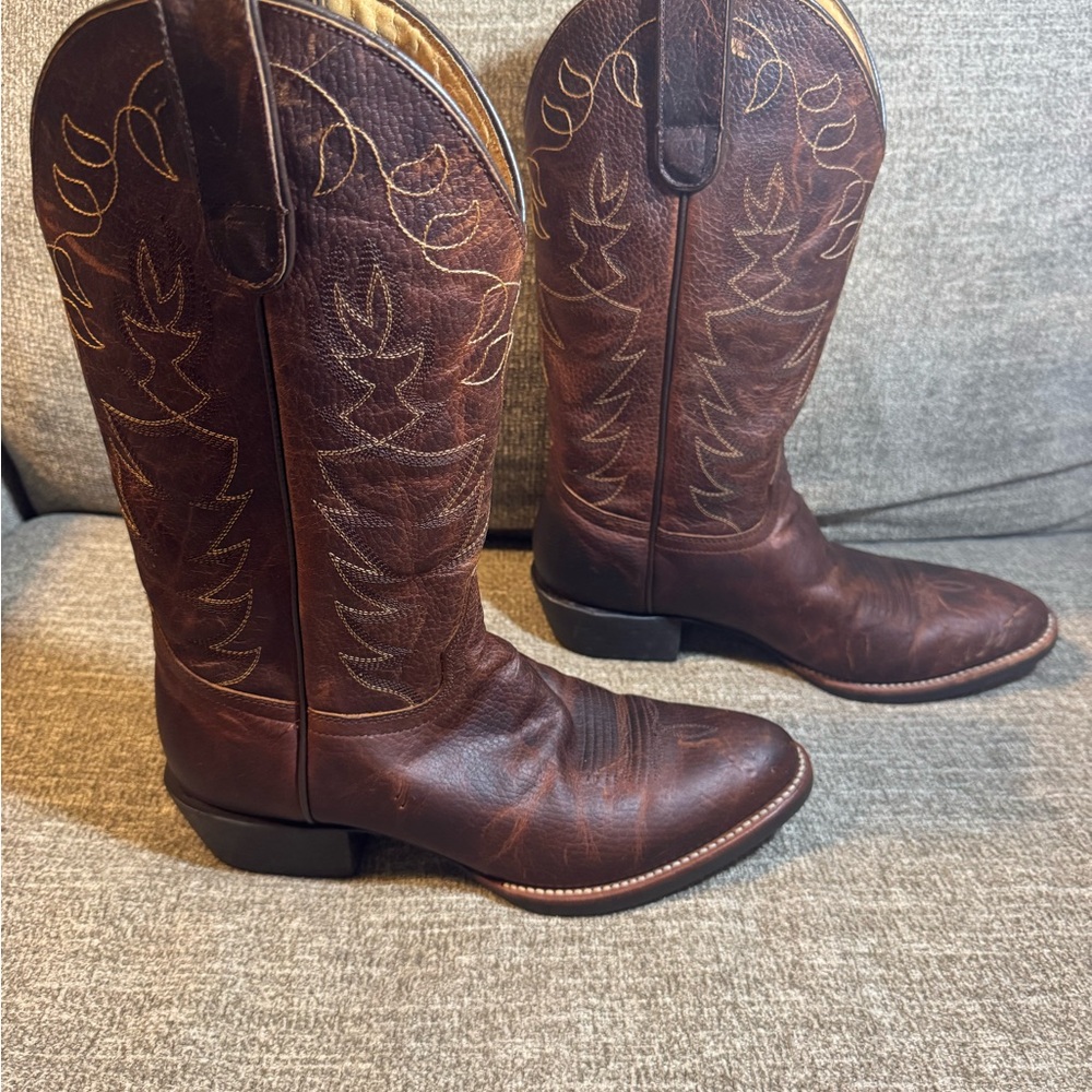 Cody James Men’s Brown Leather Cowboy Boots BCJSP20P42 size 8.5D - Picture 3 of 12